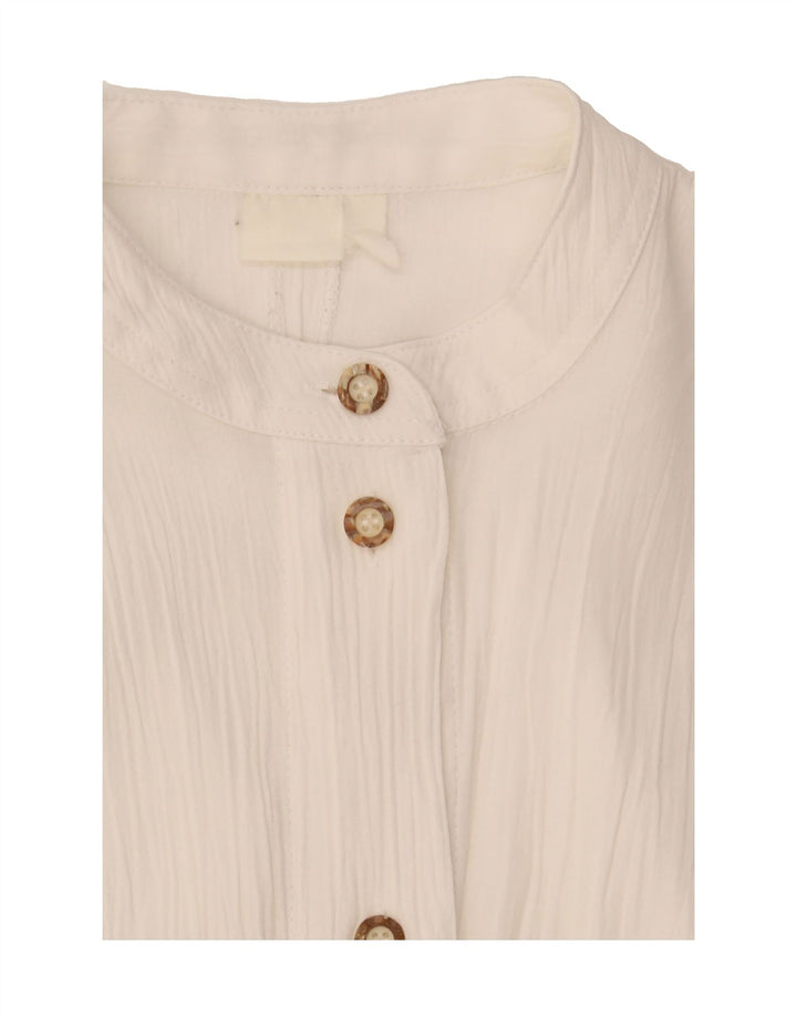 VINTAGE Womens Shirt Dress UK 16 Large White Vintage Vintage and Second-Hand Vintage from Messina Hembry 