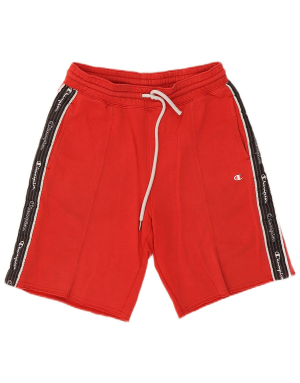 Champion Mens Graphic Sport Shorts Small  Red Colourblock