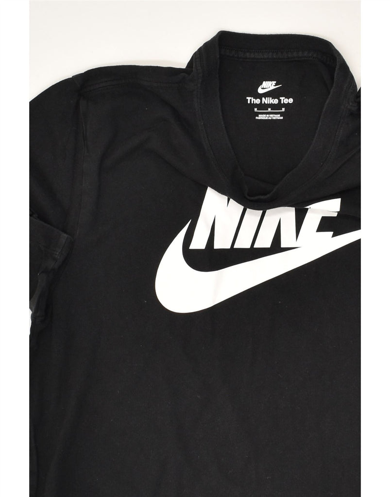 NIKE Mens Graphic T-Shirt Top Medium Black Cotton | Vintage Nike | Thrift | Second-Hand Nike | Used Clothing | Messina Hembry 