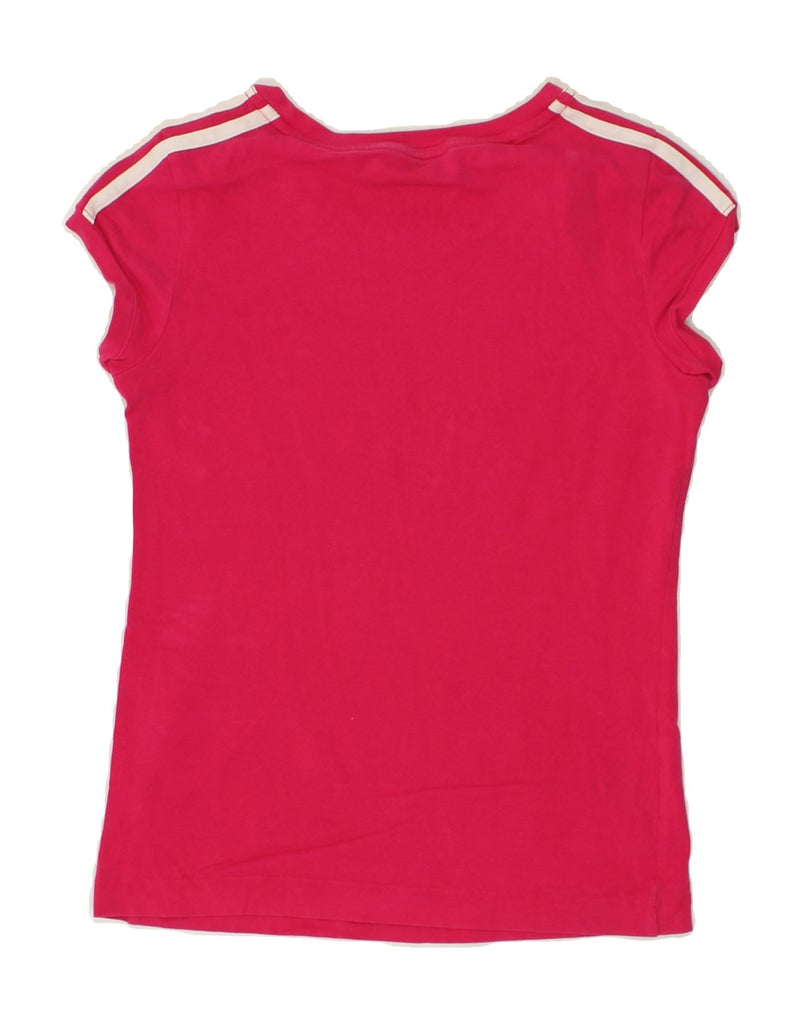 ADIDAS Womens T-Shirt Top UK 12 Medium Pink | Vintage Adidas | Thrift | Second-Hand Adidas | Used Clothing | Messina Hembry 