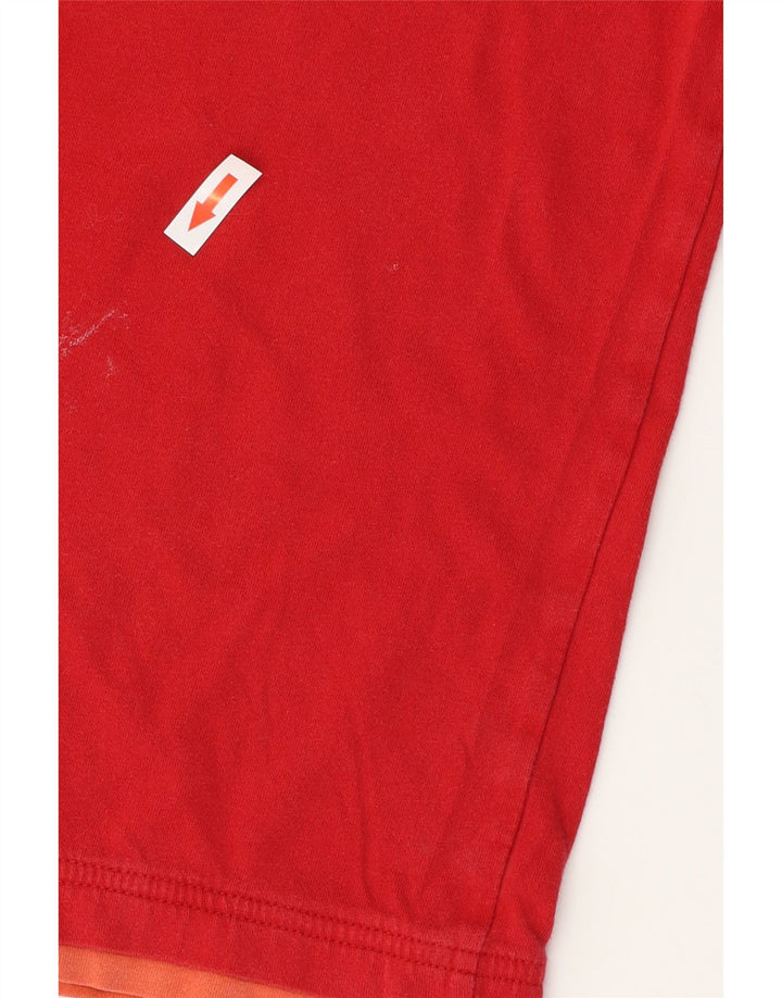 ADIDAS Mens Graphic T-Shirt Top Large Red Cotton