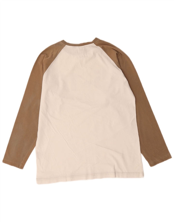 Murphy & Nye Boys Graphic Top Long Sleeve 13-14 Years 2XL White Colourblock