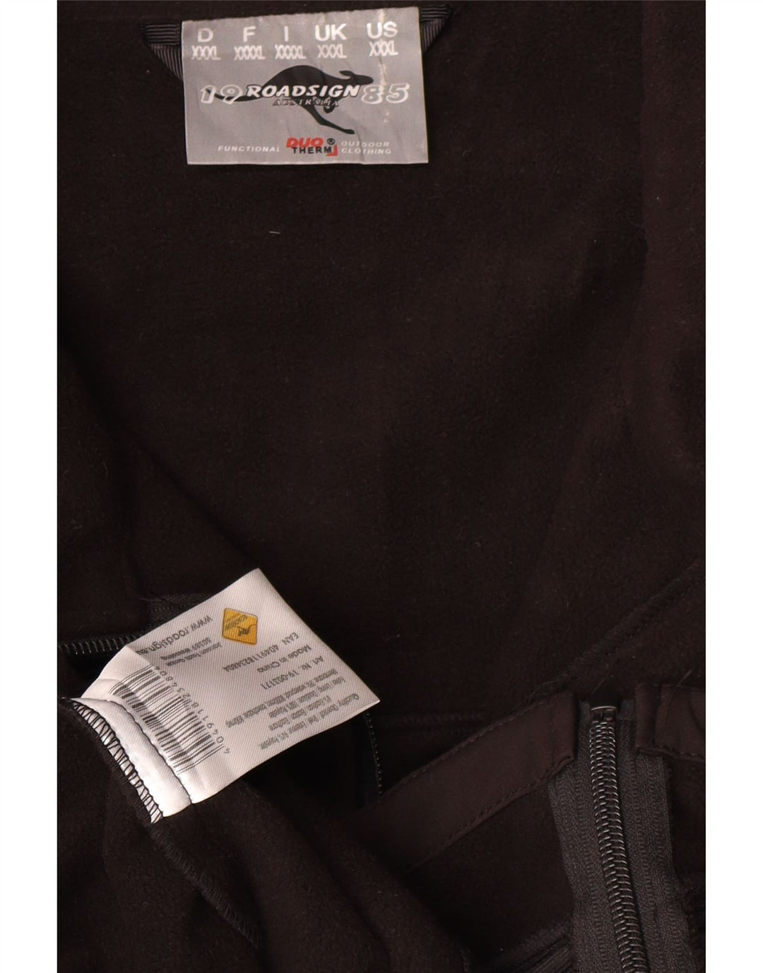 Roadsign Mens Windbreaker Jacket UK 46 3XL Black Polyester