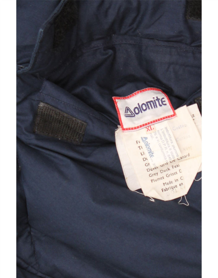DOLOMITE Mens Reversible Padded Jacket UK 42 XL Yellow Cotton