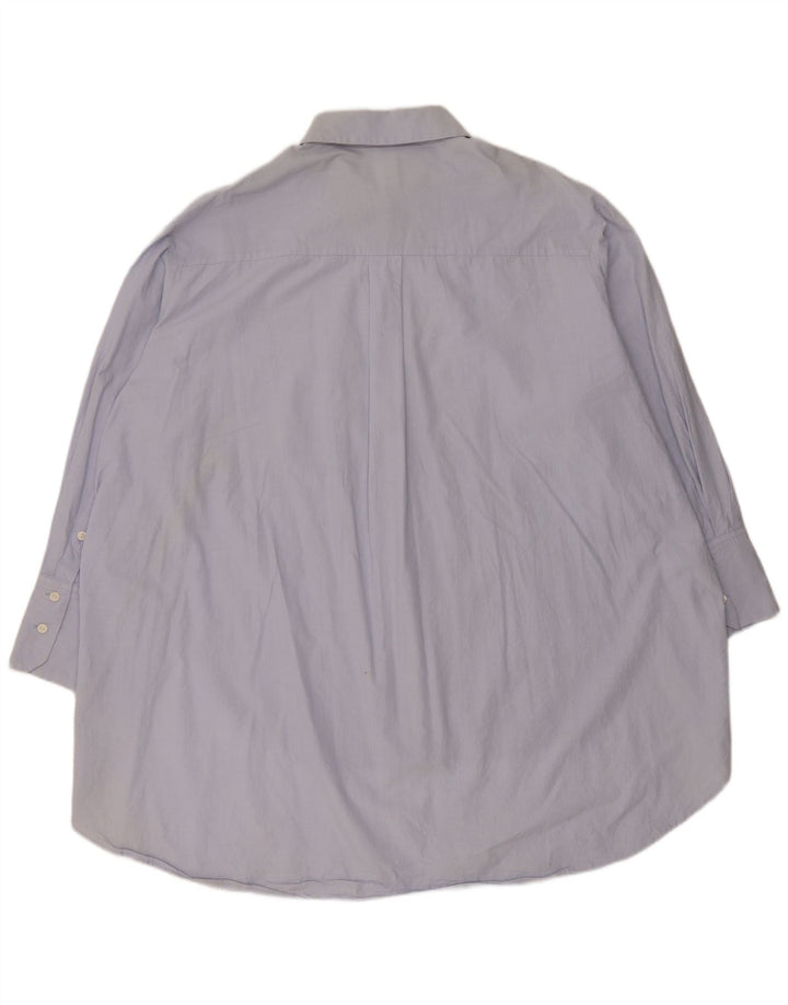 ZARA Womens Oversized Shirt Dress UK 14 Medium Blue Cotton