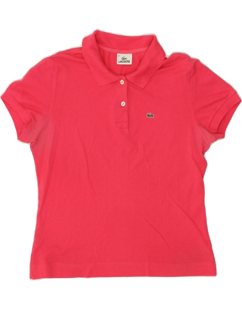 LACOSTE Womens Polo Shirt Size 46 XL Red Cotton | Vintage Lacoste | Thrift | Second-Hand Lacoste | Used Clothing | Messina Hembry 