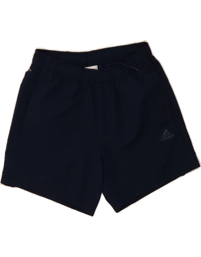 ADIDAS Mens Climalite Sport Shorts Medium  Navy Blue Polyester Vintage Adidas and Second-Hand Adidas from Messina Hembry 
