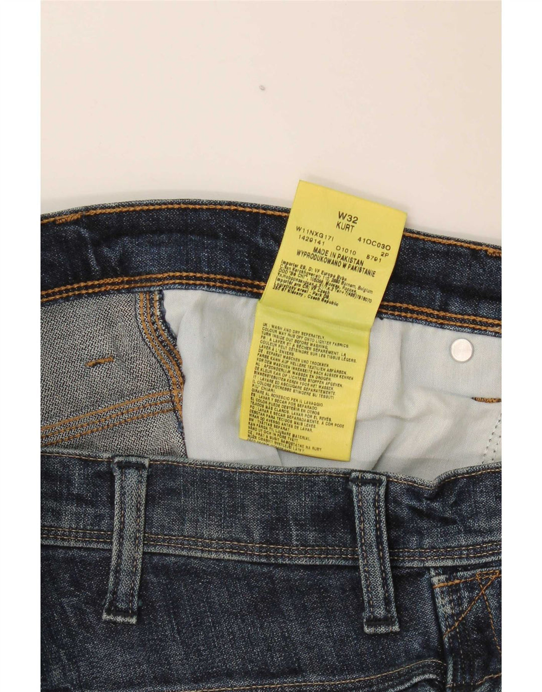 Wrangler Mens Kurt Denim Shorts W32 Medium Blue Cotton