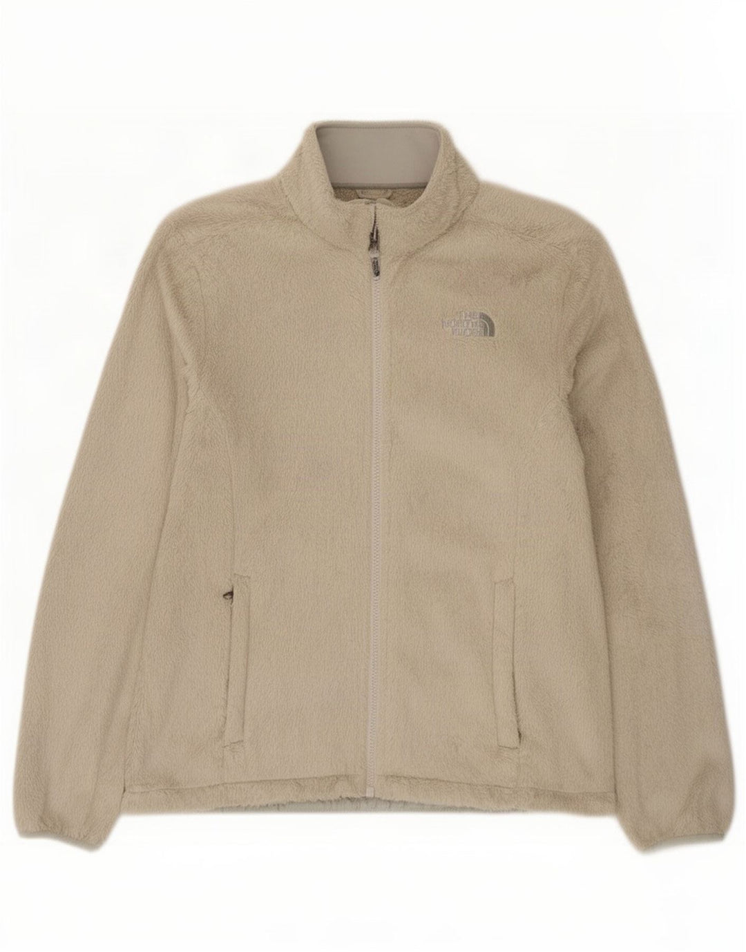 The North Face Womens Fleece Jacket UK 14 Medium Beige Polyester