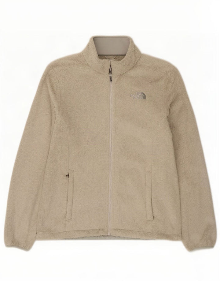 The North Face Womens Fleece Jacket UK 14 Medium Beige Polyester