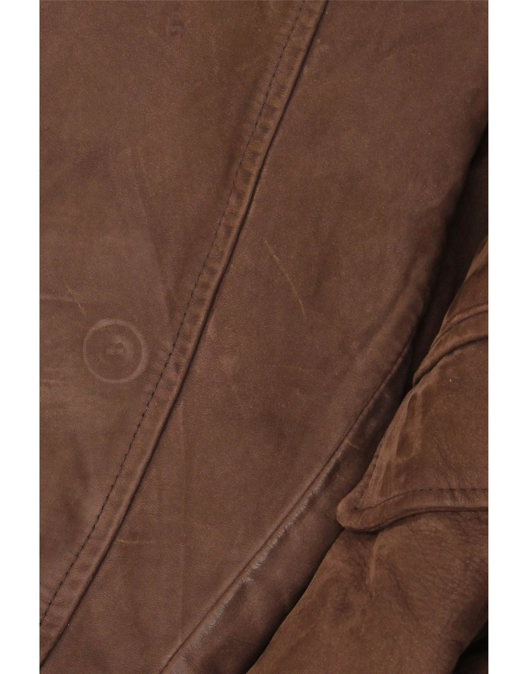 Vintage Mens Leather Jacket UK 42 XL Brown Leather