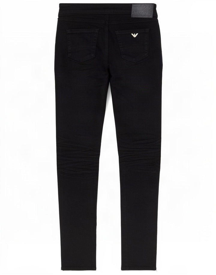 Armani Womens Skinny Jeans W26 L31 Black Polyester