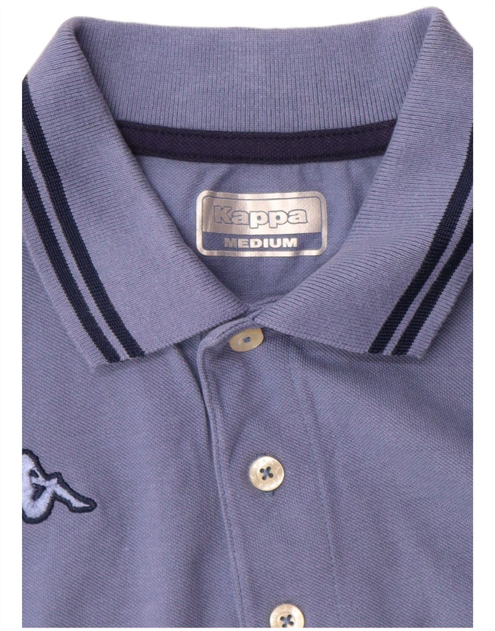 Kappa Mens Polo Shirt Medium Blue Cotton