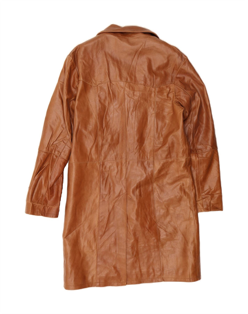 MASTERPELLE Womens Leather Coat UK 18 XL Brown Leather Vintage Masterpelle and Second-Hand Masterpelle from Messina Hembry 