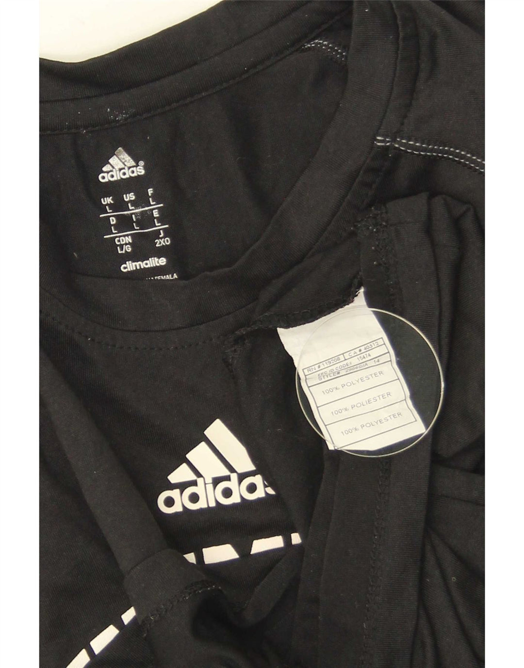 Adidas Mens UNC Pembroke Graphic T-Shirt Top Large Black Polyester