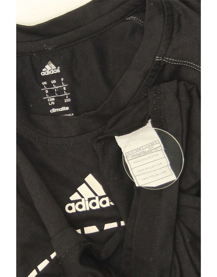 Adidas Mens UNC Pembroke Graphic T-Shirt Top Large Black Polyester