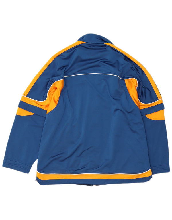 Diadora Mens Graphic Tracksuit Top Jacket UK 38 Medium Blue Colourblock