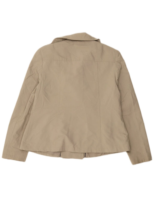 Marks & Spencer Womens Short Trench Coat UK 12 Medium  Beige Polyester