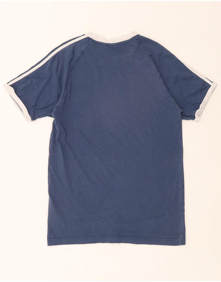ADIDAS Mens T-Shirt Top Small Blue Cotton