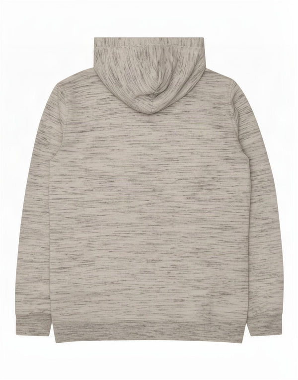 Champion Mens Zip Hoodie Sweater Medium White Flecked Polyester