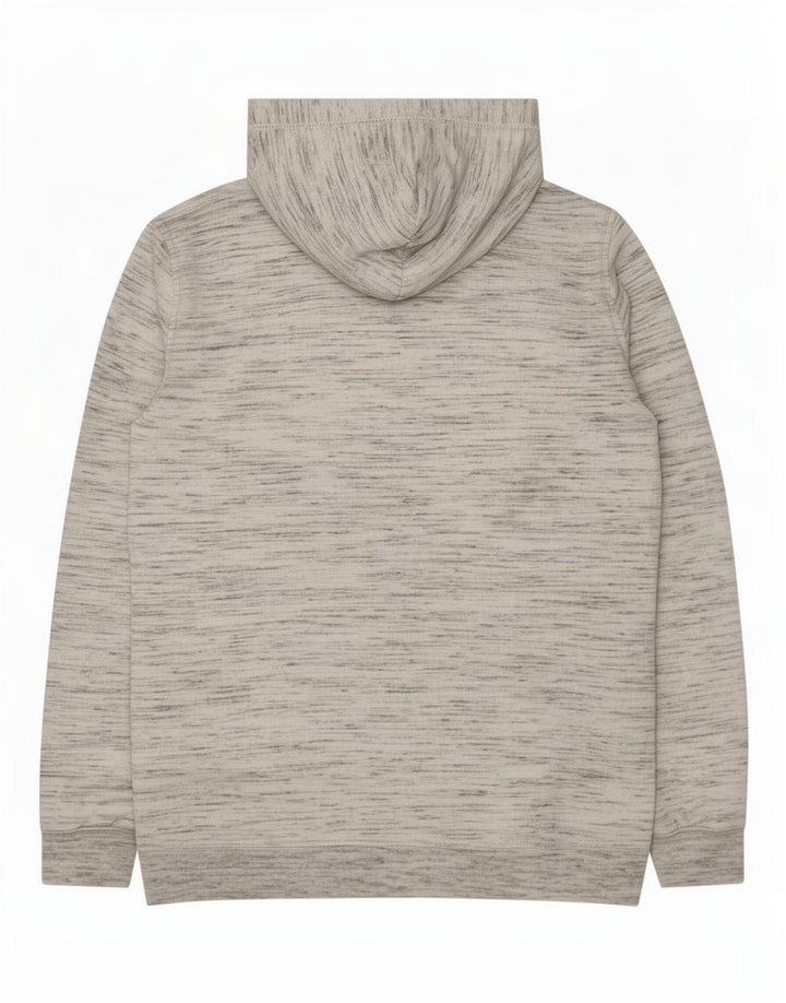 Champion Mens Zip Hoodie Sweater Medium White Flecked Polyester