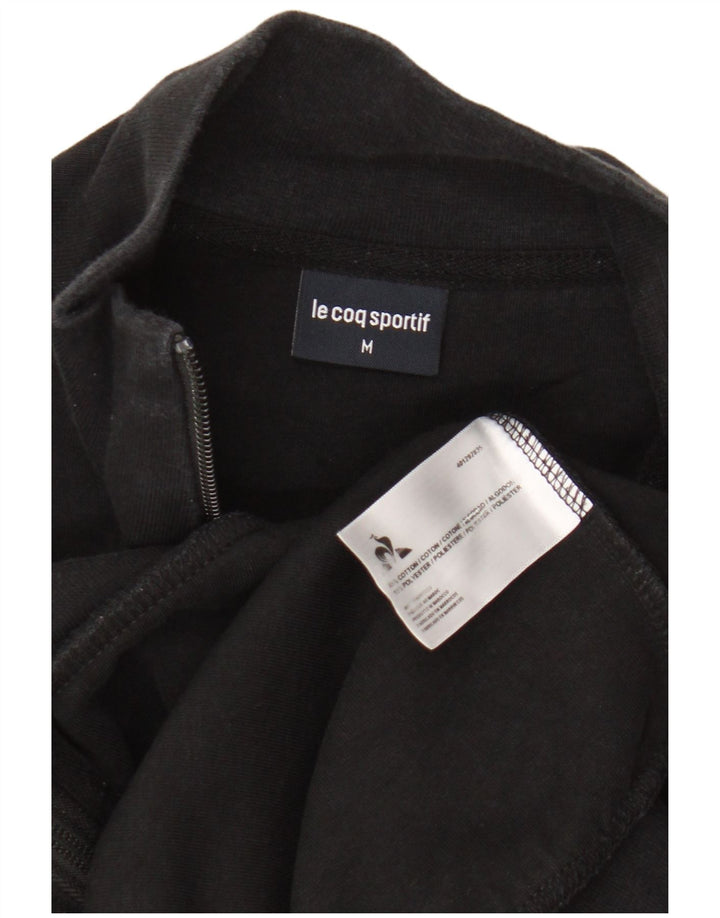 Le Coq Sportif Mens Tracksuit Top Jacket Medium Black Cotton