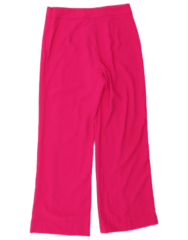 Zara Womens Wide Leg Casual Trousers Medium W30 L29 Pink
