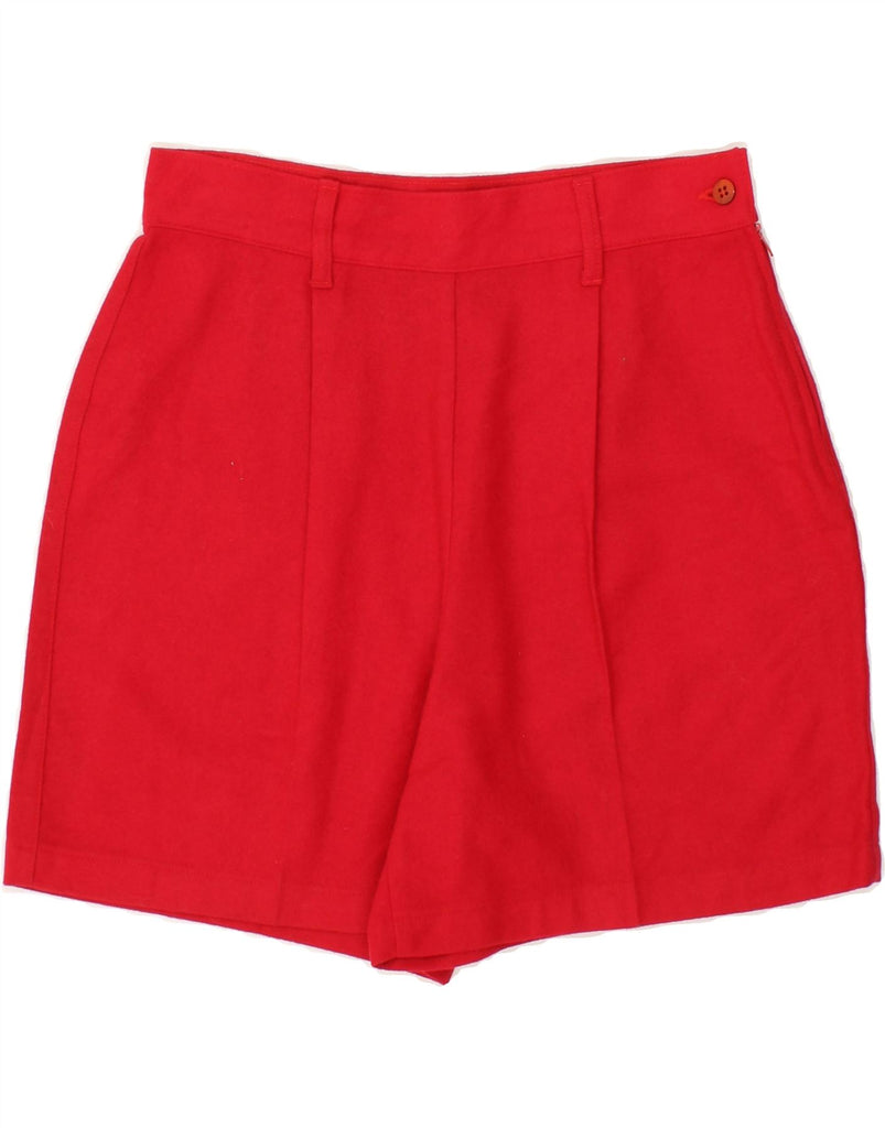 WIT BOY Womens High Waist Casual Shorts IT 46 Large W30  Red Wool Vintage Wit Boy and Second-Hand Wit Boy from Messina Hembry 