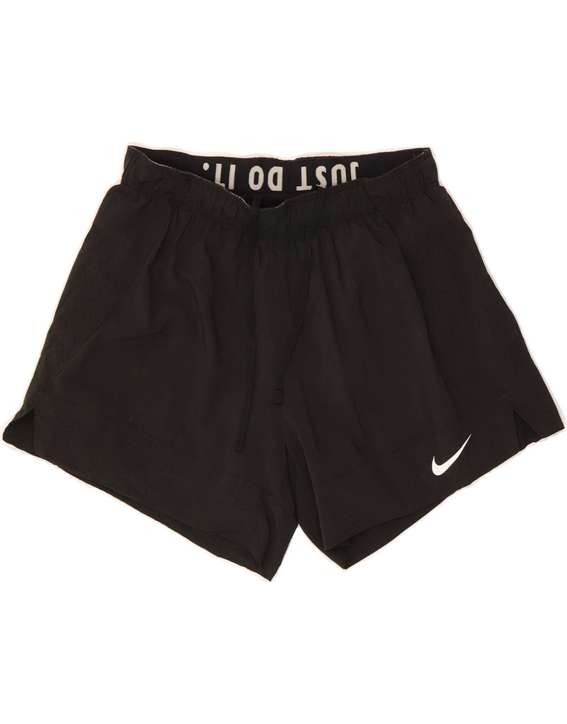 NIKE Womens Dri Fit Sport Shorts UK 8 Small Black Polyester Vintage Nike and Second-Hand Nike from Messina Hembry 