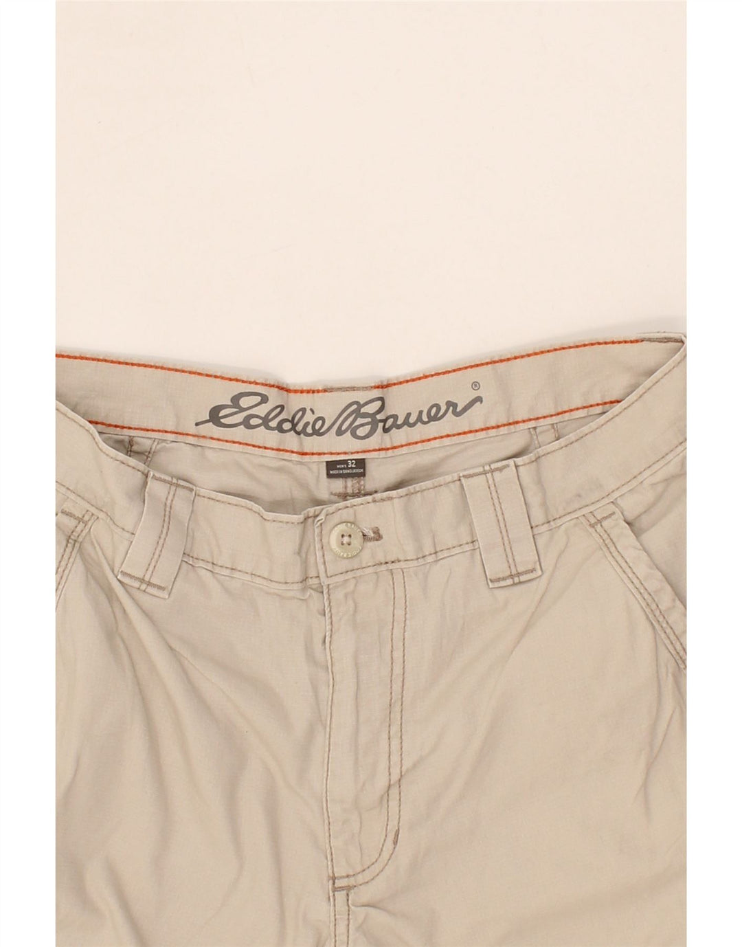 EDDIE BAUER Mens Cargo Shorts W32 Medium Beige Cotton Vintage Eddie Bauer and Second-Hand Eddie Bauer from Messina Hembry 