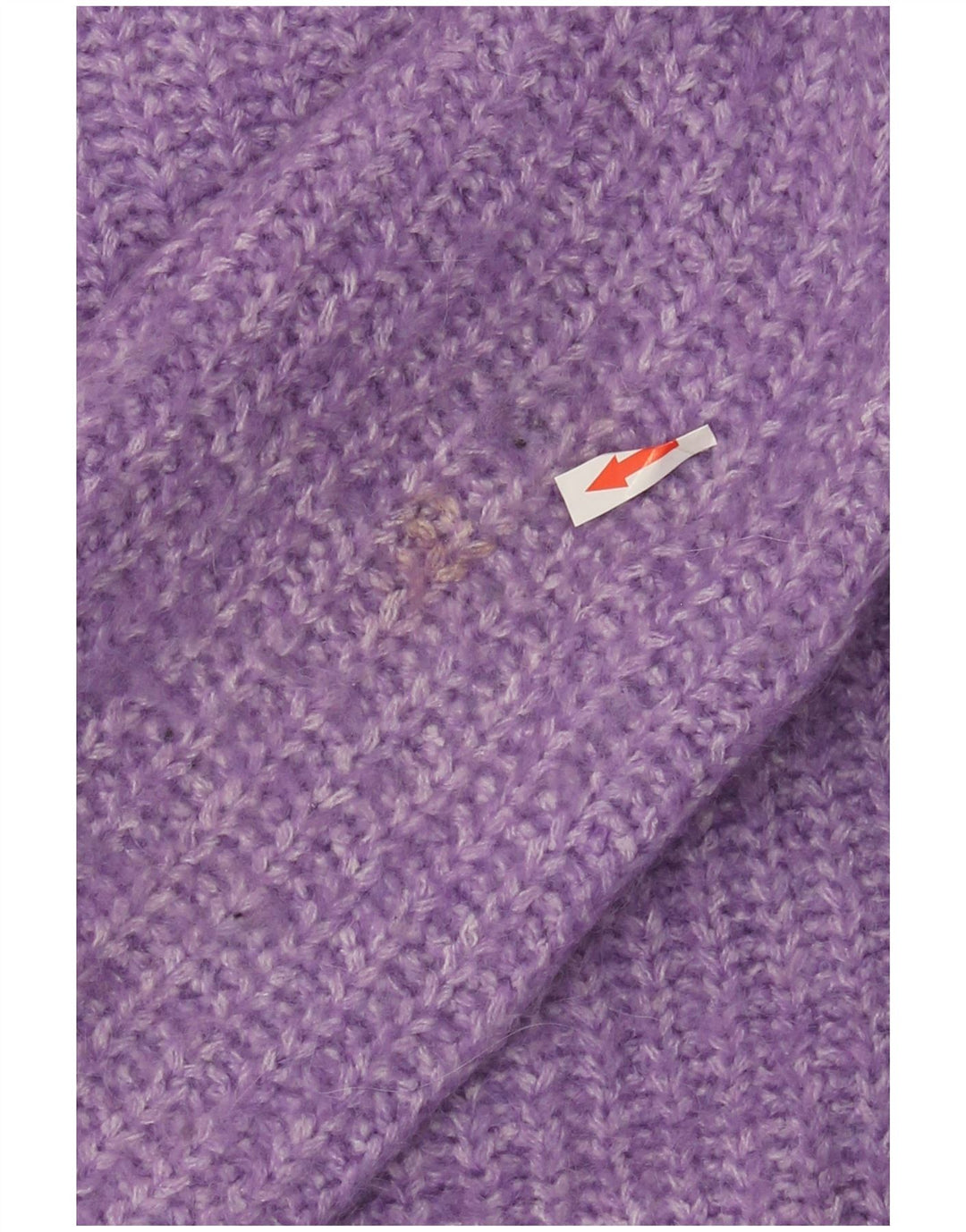 Zara Womens Crew Neck Jumper Sweater UK 14 Medium Purple Polyester