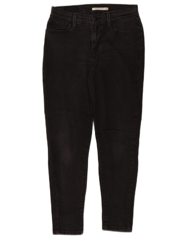 Levi's Womens 710 Super Skinny Jeans W28 L28 Black Cotton