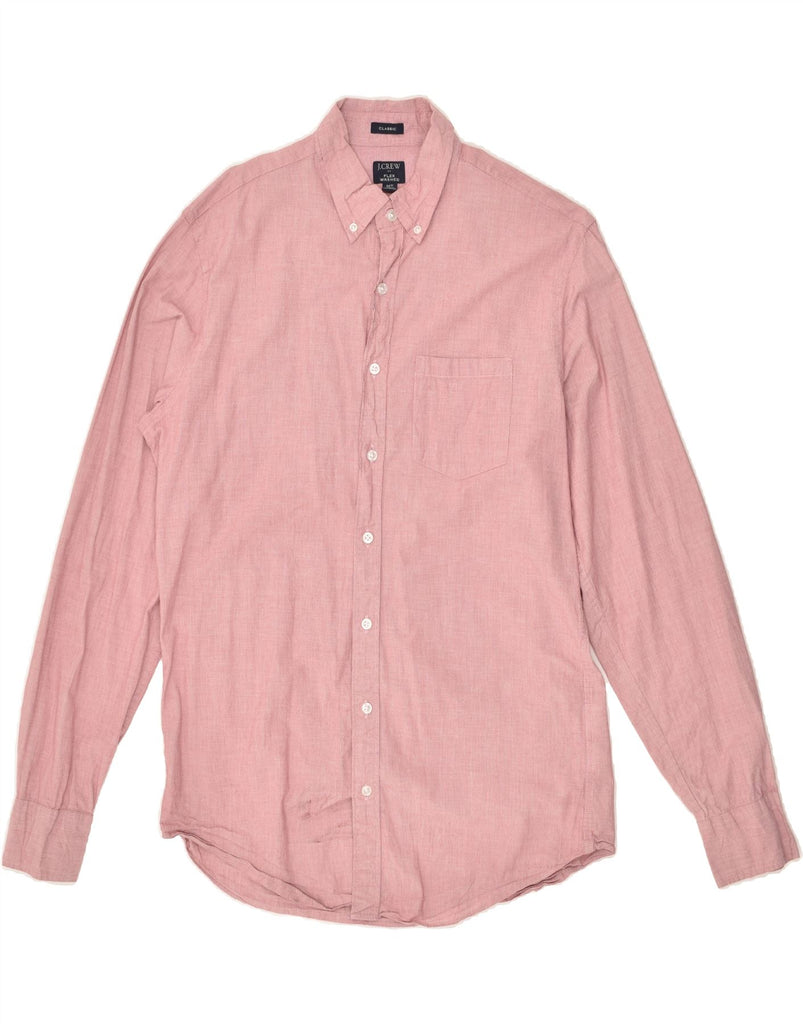 J. CREW Mens Flex Classic Fit Shirt Medium Pink Cotton | Vintage J. Crew | Thrift | Second-Hand J. Crew | Used Clothing | Messina Hembry 