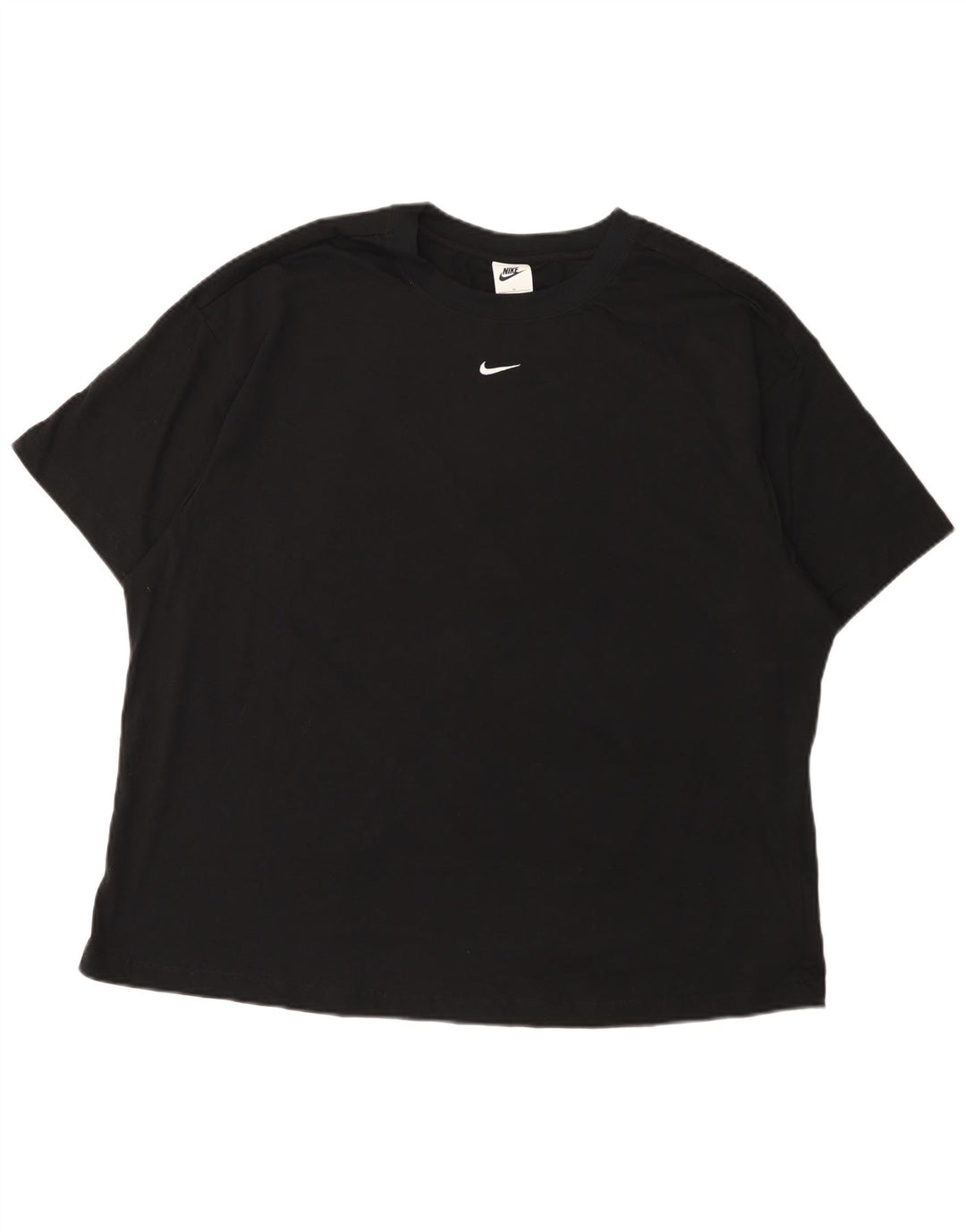 Nike Womens Oversized T-Shirt Top UK 18 XL Black Cotton