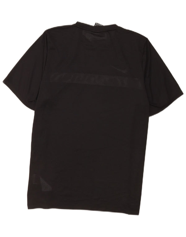 Nike Mens Dri Fit T-Shirt Top XL Black Colourblock Polyester