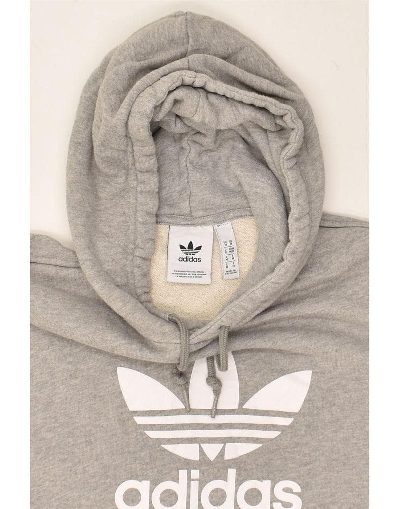 ADIDAS Mens Graphic Hoodie Jumper Medium Grey Cotton | Vintage Adidas | Thrift | Second-Hand Adidas | Used Clothing | Messina Hembry 