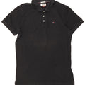 Tommy Hilfiger Mens Polo Shirt XL Black Cotton
