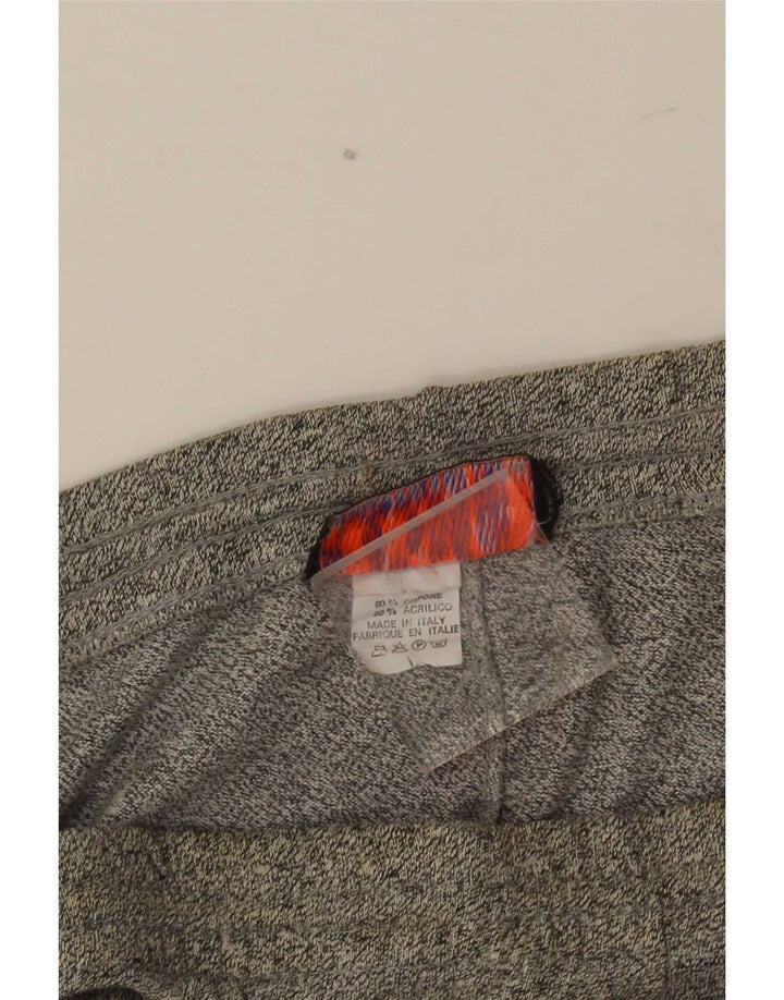 Asics Mens Graphic Sport Shorts Large Grey Colourblock Cotton