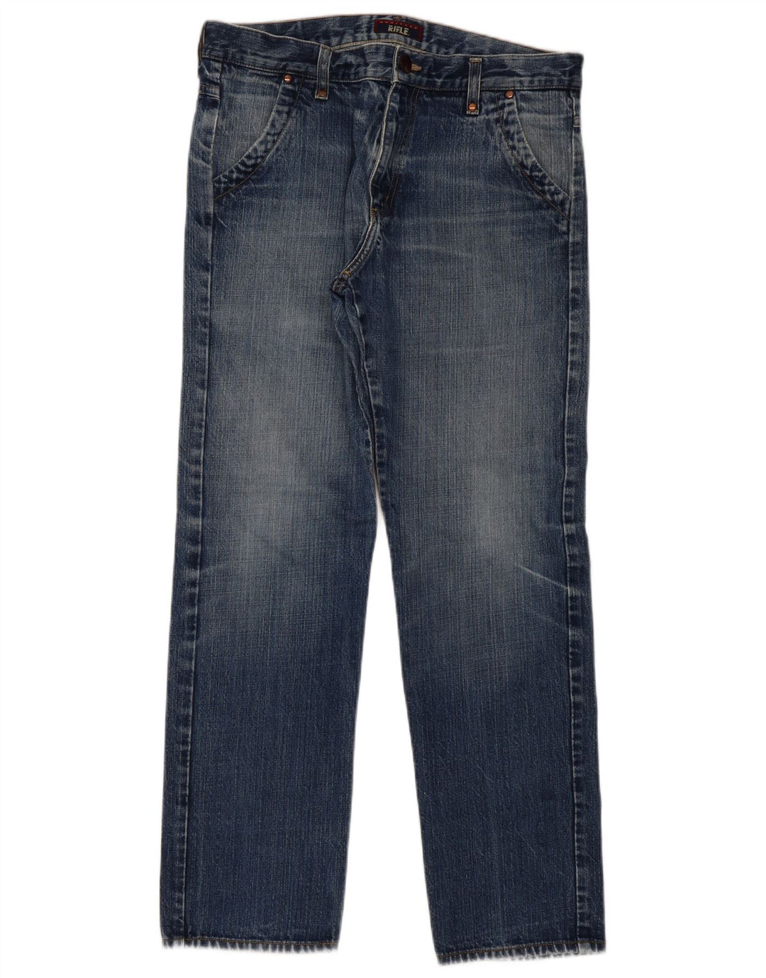 Rifle Mens Straight Jeans W34 L31 Blue
