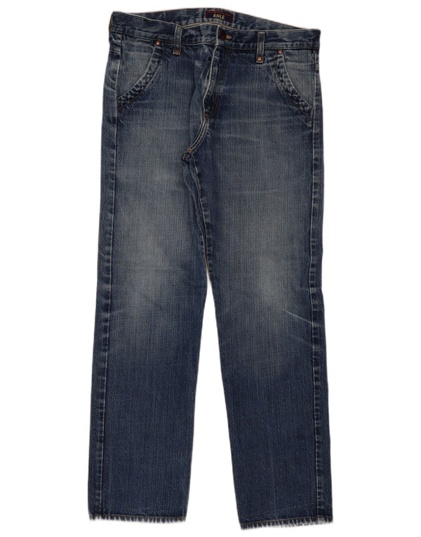 Rifle Mens Straight Jeans W34 L31 Blue