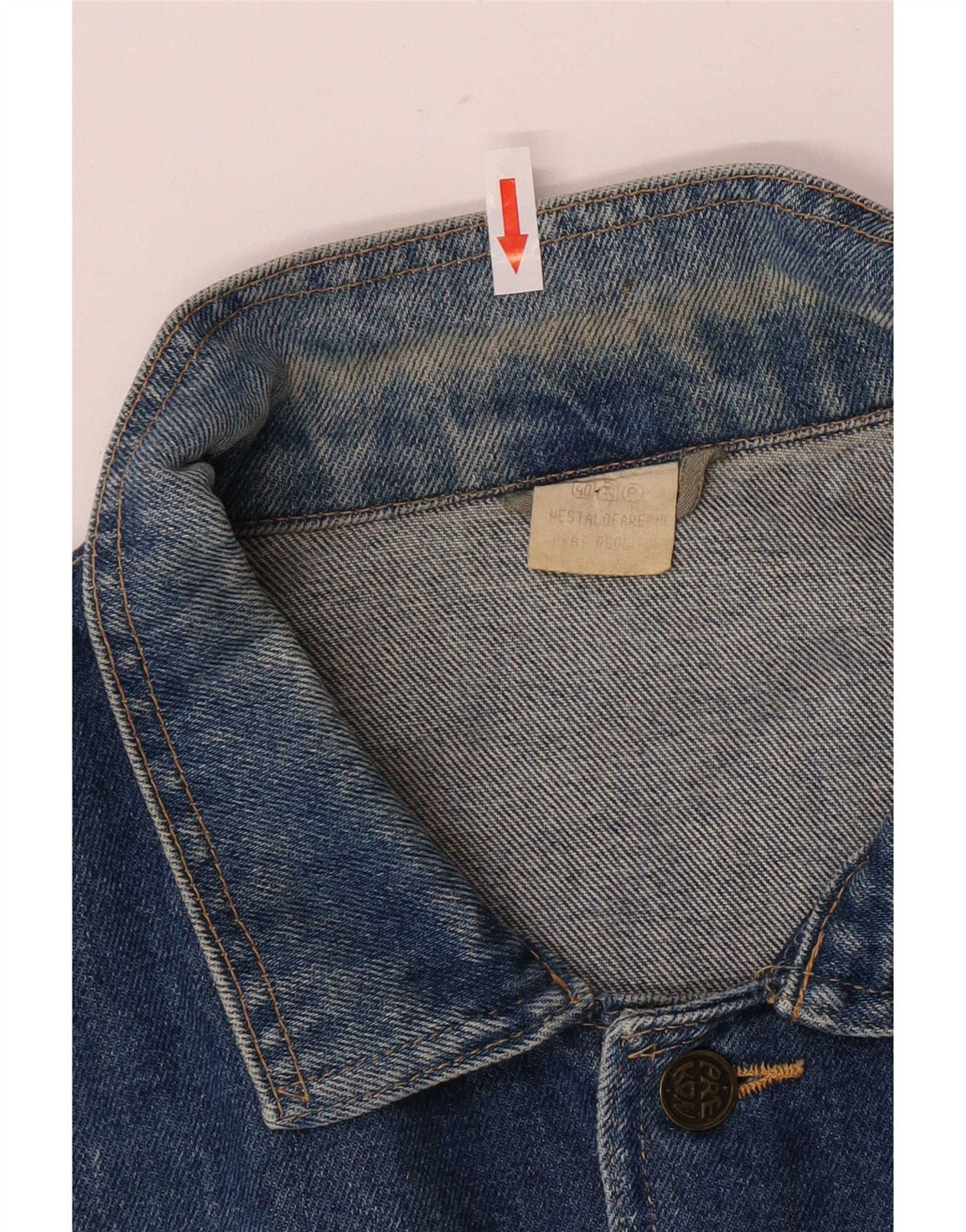 Vintage Mens Denim Jacket UK 40 Large Blue