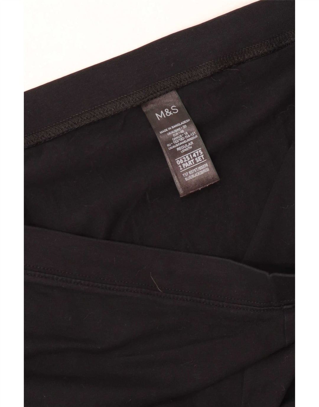 Marks & Spencer Womens Leggings UK 20 2XL Black Cotton