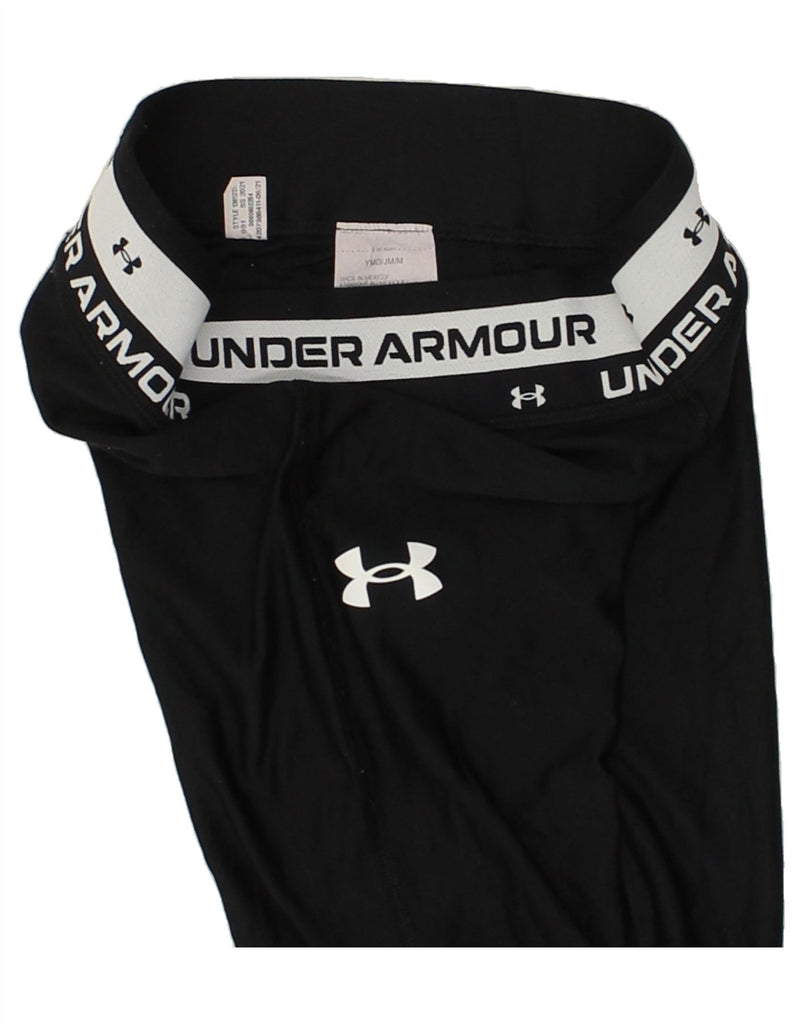 UNDER ARMOUR Girls Leggings 10-11 Years Medium Black Polyester | Vintage Under Armour | Thrift | Second-Hand Under Armour | Used Clothing | Messina Hembry 