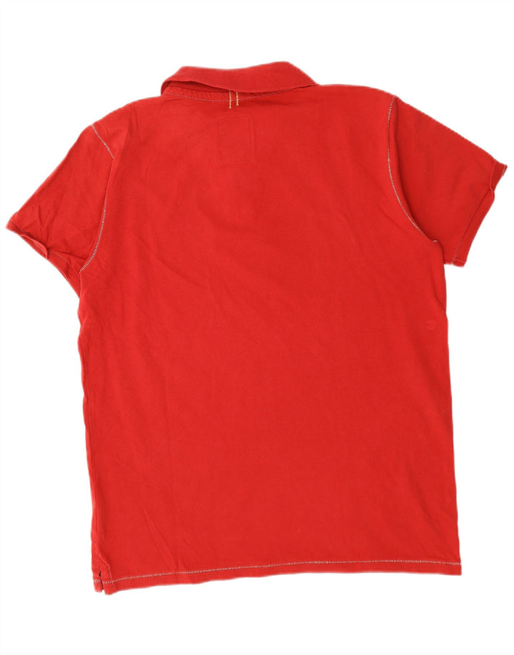 Think Pink Mens Polo Shirt XL Red Cotton