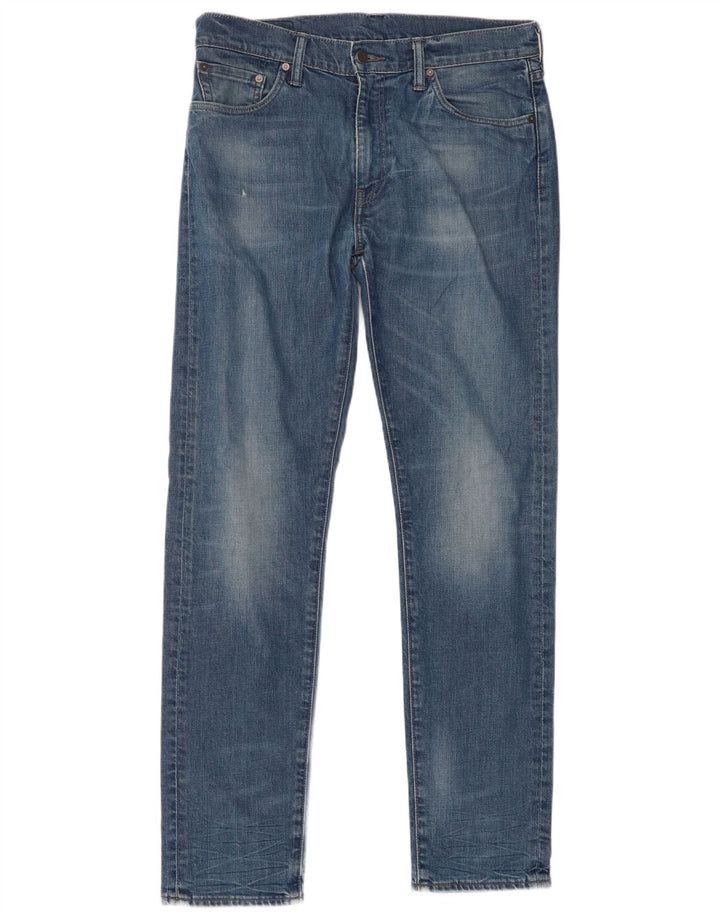 Levi's Mens Slim Jeans W33 L34 Blue Cotton