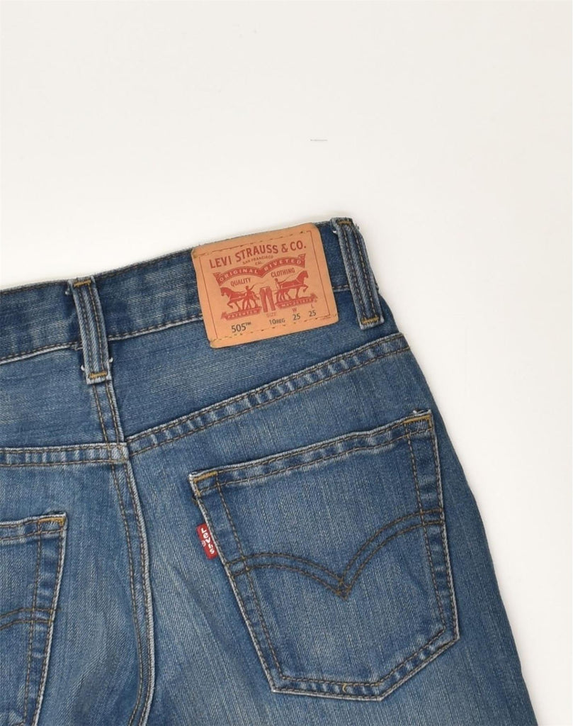 LEVI'S Girls 505 Regular Straight Jeans 9-10 Years W25 L25 Blue Cotton | Vintage Levi's | Thrift | Second-Hand Levi's | Used Clothing | Messina Hembry 