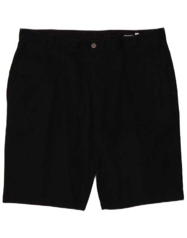 Volcom Mens Chino Shorts W38 XL Black Cotton