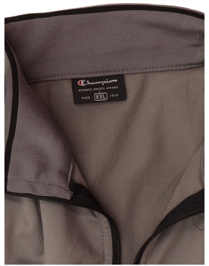 CHAMPION Mens Tracksuit Top Jacket 2XL Grey