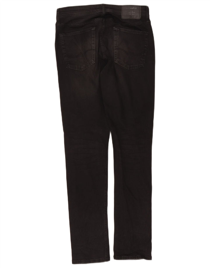 Jack & Jones Mens GLENN Slim Jeans W30 L32 Grey Cotton