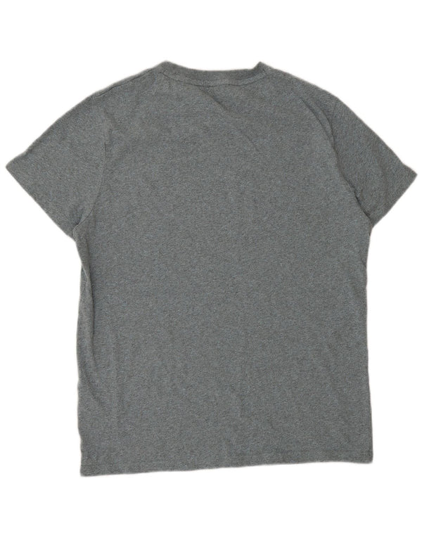 Superdry Mens T-Shirt Top XL Grey Flecked Cotton
